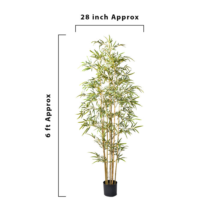 World Menagerie 72" Artificial Bamboo Tree in Pot & Reviews Wayfair
